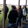 Der er ikke så mange elever på denne råkolde dag med 12 m/s vind